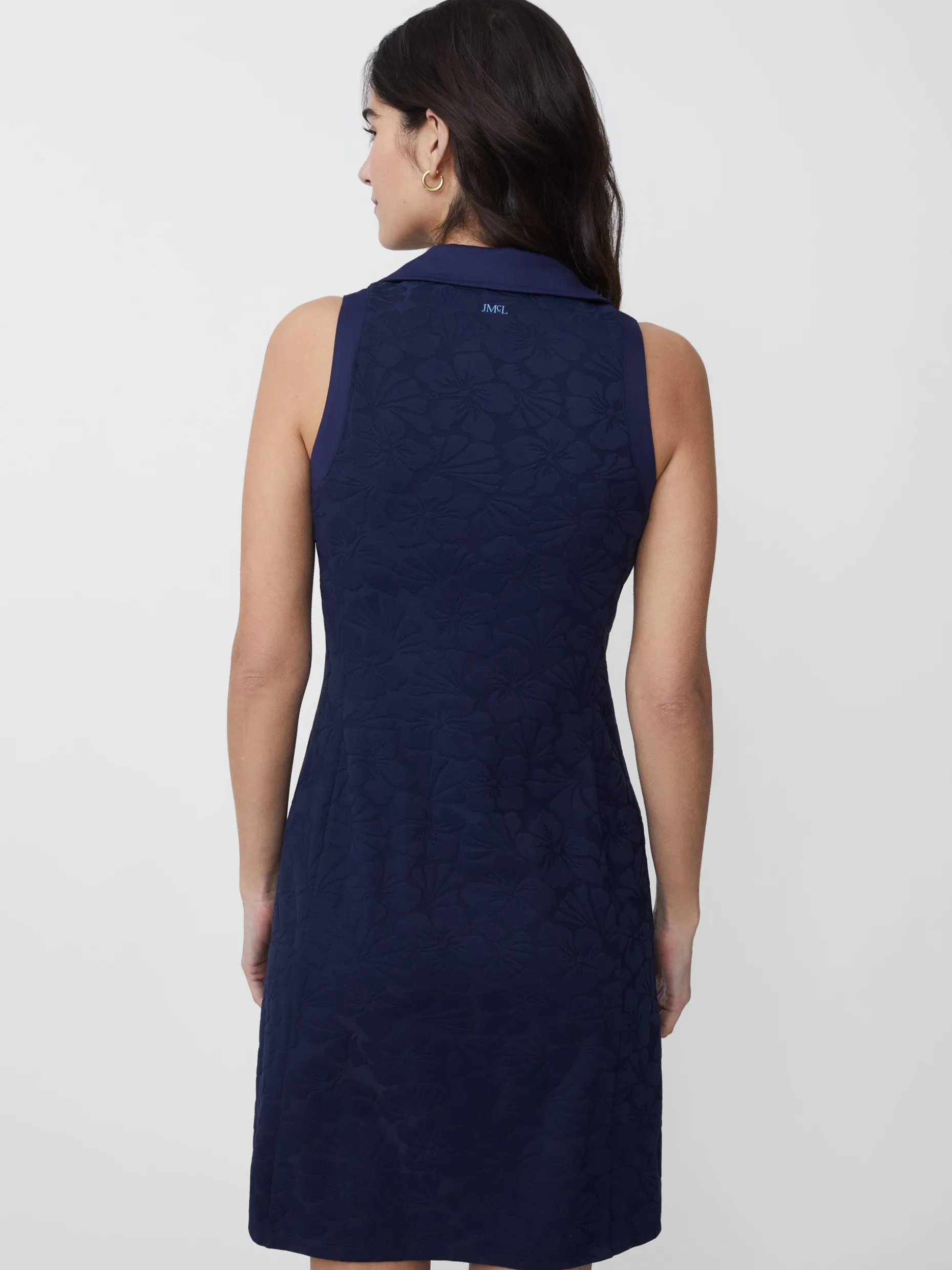 Daffy Dress In Beach Blossom Jacquard