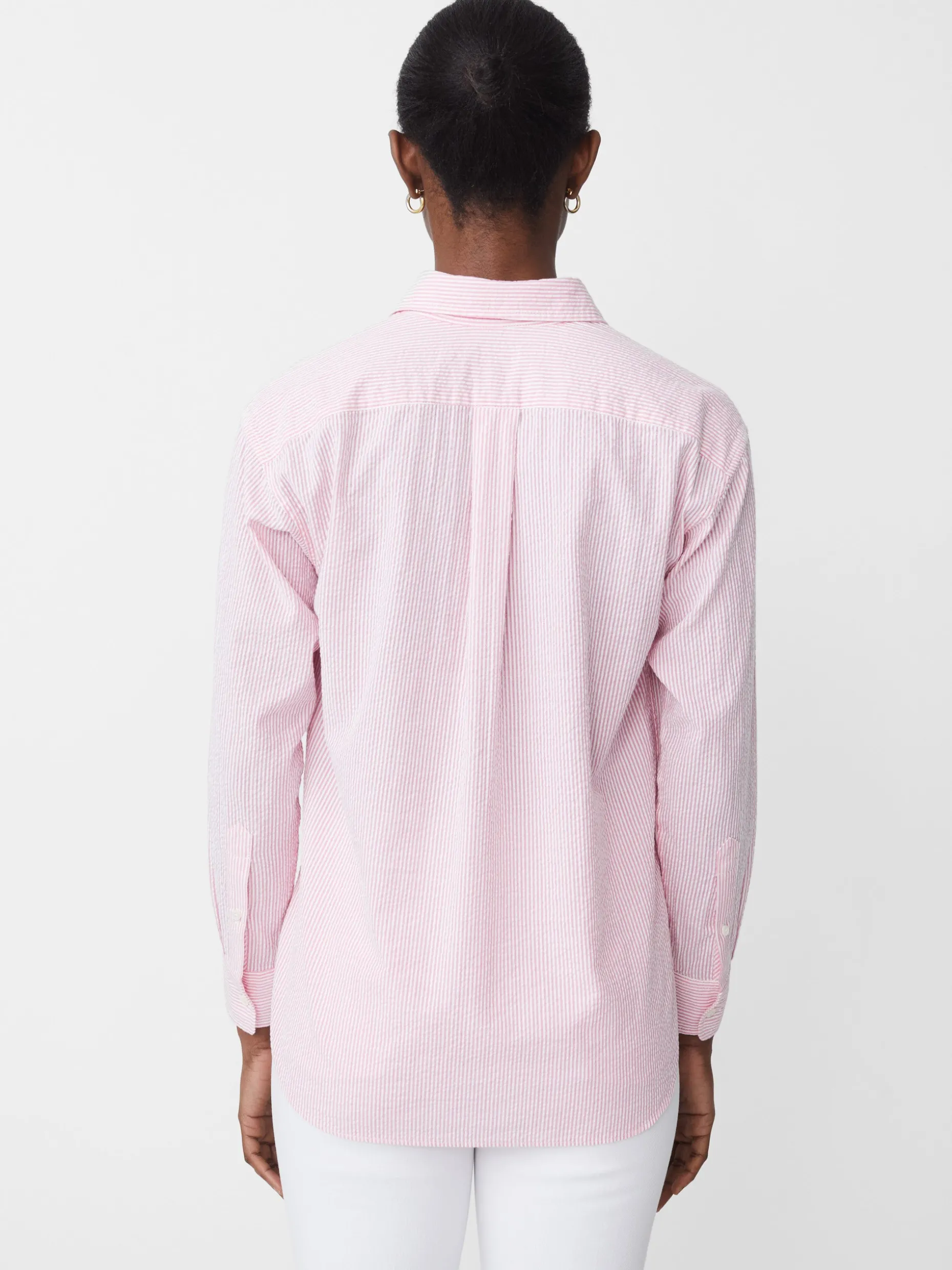 Finn Seersucker Shirt In Stripe