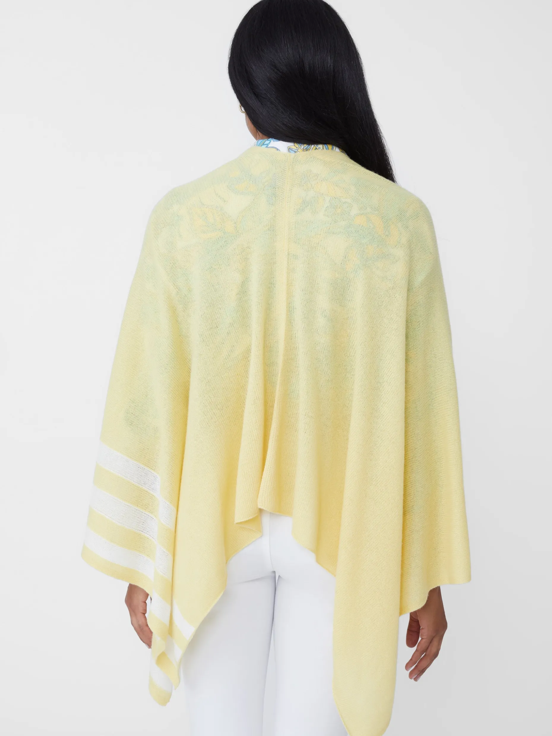 Veronique Cashmere Wrap In Stripe